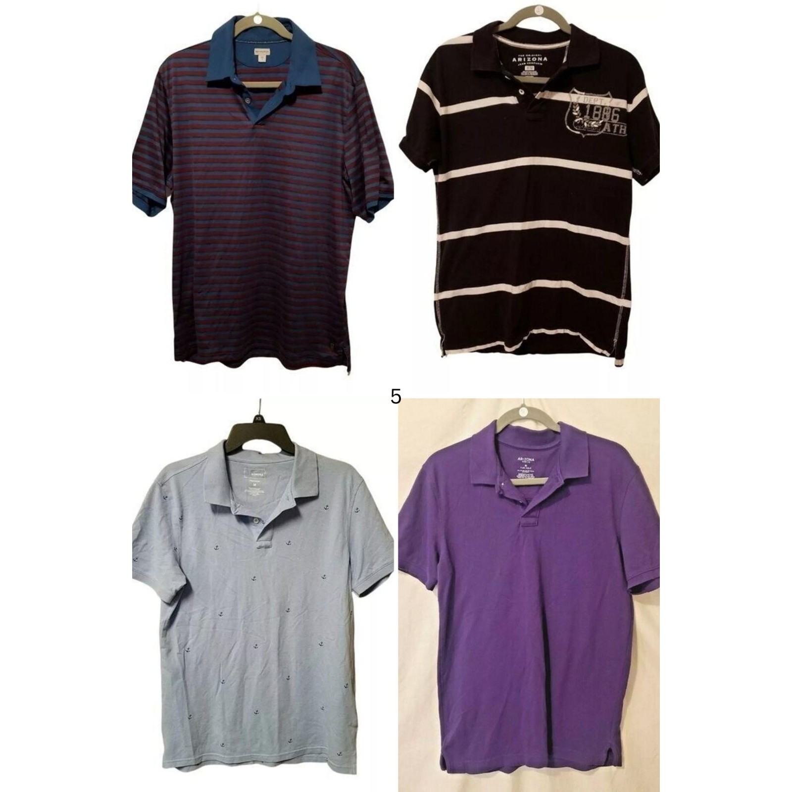 Bundle Lot Of 4 Mens Ashworth, Arizona, Sonoma Size Medium Polo Shirts